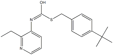S-((4-(1,1-Dimethylethyl)phenyl)methyl) O-ethyl 3-pyridinylcarbonimidothioate
