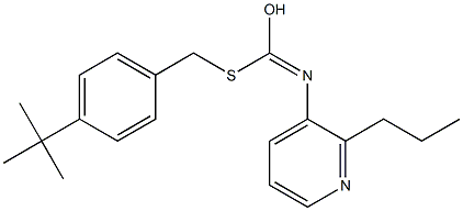 S-((4-(1,1-Dimethylethyl)phenyl)methyl) O-propyl 3-pyridinylcarbonimidothioate