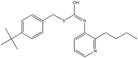 O-Butyl S-((4-(1,1-dimethylethyl)phenyl)methyl) 3-pyridinylcarbonimidothioate