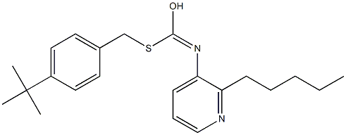 S-((4-(1,1-Dimethylethyl)phenyl)methyl) O-pentyl-3-pyridinylcarbonimidothioate