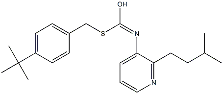 S-((4-(1,1-Dimethylethyl)phenyl)methyl)O-(3-methylbutyl)-3-pyridinylcarbonimidothioate