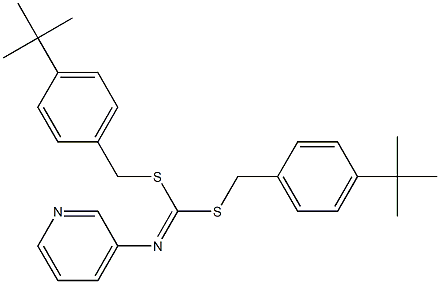 Bis((4-(1,1-dimethylethyl)phenyl)methyl)-3-pyridinylcarbonimidodithioate
