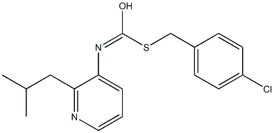 S-((4-Chlorophenyl)methyl) O-(2-methylpropyl)-3-pyridinylcarbonimidothioate