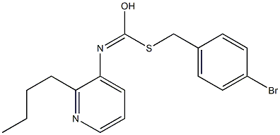 S-((4-Bromophenyl)methyl) O-butyl-3-pyridinylcarbonimidothioate