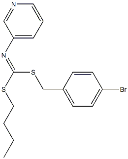 (4-Bromophenyl)methyl butyl-3-pyridinylcarbonimidodithioate