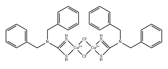 Copper, bisbis(phenylmethyl)carbamodithioato-S,Sdi-.mu.-chlorodi-