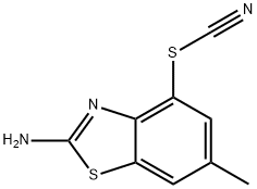 Thiocyanic acid, 2-amino-6-methyl-4-benzothiazolyl ester (9CI)