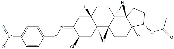 17β-Acetyloxy-2α-chloro-5α-androstan-3-one O-(p-nitrophenyl)oxime