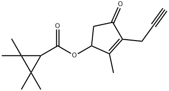 2,2,3,3-Tetramethyl-1-cyclopropanecarboxylic acid 2-methyl-4-oxo-3-(2-propynyl)-2-cyclopentenyl ester