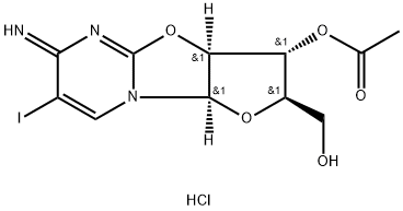 2,2'-anhydro-1-(3'-O-acetyl-beta-arabinofuranosyl)-5-iodocytosine