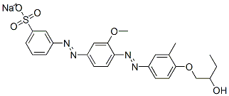 sodium 3-[[4-[[4-(2-hydroxybutoxy)-3-methylphenyl]azo]-3-methoxyphenyl]azo]benzenesulphonate