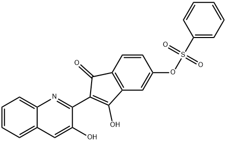 3-hydroxy-2-(3-hydroxy-2-quinolyl)-5-[(phenylsulphonyl)oxy]-1H-inden-1-one
