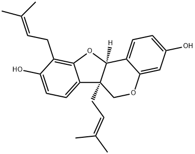 (6aR)-6a,11aα-Dihydro-6a,10-bis(3-methyl-2-butenyl)-6H-benzofuro[3,2-c][1]benzopyran-3,9-diol