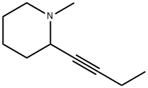 Piperidine, 2-(1-butynyl)-1-methyl- (9CI)
