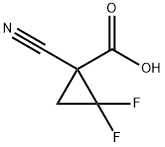 Cyclopropanecarboxylic acid, 1-cyano-2,2-difluoro- (9CI)
