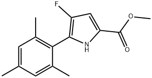4-Fluoro-5-(2,4,6-trimethylphenyl)-1H-pyrrole-2-carboxylic acid methyl ester