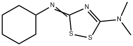 1H-1,2,4-Dithiazol-5-amine, 3-(cyclohexylimino)-N,N-dimethyl-