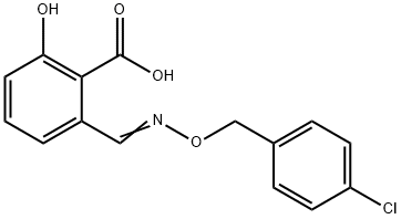 2-[[[(4-Chlorophenyl)methoxy]imino]methyl]-6-hydroxybenzoic acid
