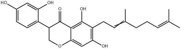 3-(2,4-Dihydroxyphenyl)-6-(3,7-dimethyl-2,6-octadienyl)-2,3-dihydro-5,7-dihydroxy-4H-1-benzopyran-4-one