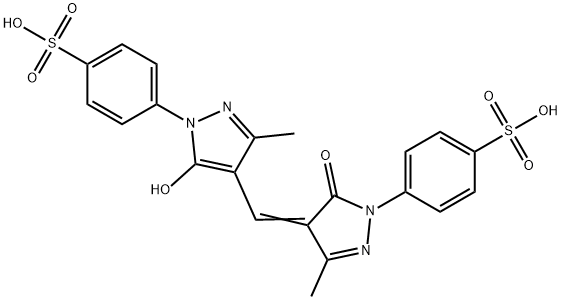p-[4,5-dihydro-4-[[5-hydroxy-3-methyl-1-(4-sulphophenyl)-1H-pyrazol-4-yl]methylene]-3-methyl-5-oxo-1H-pyrazol-1-yl]benzenesulphonic acid