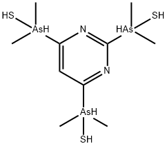 2,4,6-Pyrimidinetriyltris(thio)tris(dimethylarsenic)
