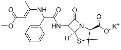potassium [2S-(2alpha,5alpha,beta)]-6-[[[(3-methoxy-1-methyl-3-oxoprop-1-enyl)amino]phenylacetyl]amino]-3,3-dimethyl-7-oxo-4-thia-1-azabicyclo[3.2.0]heptane-2-carboxylate