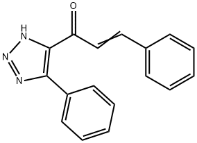 3-Phenyl-1-(5-phenyl-1H-1,2,3-triazol-4-yl)-2-propen-1-one