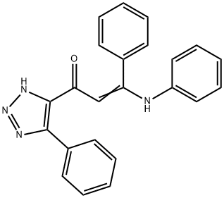 3-Phenyl-3-(phenylamino)-1-(5-phenyl-1H-1,2,3-triazol-4-yl)-2-propen-1-one