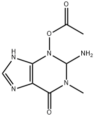 3-(Acetyloxy)-2-amino-1,2,3,7-tetrahydro-1-methyl-6H-purin-6-one