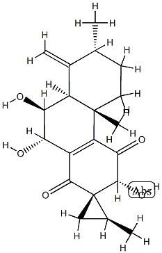 (1S,2S,3'R,4'bS,7'R,9'S,10'S)-4'b,5',6',7',8',8'aβ,9',10'-Octahydro-3',9',10'-trihydroxy-2,4'b,7'-trimethyl-8'-methylenespiro[cyclopropane-1,2'(1'H)-phenanthrene]-1',4'(3'H)-dione