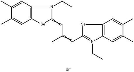 3-ethyl-2-[3-(3-ethyl-5,6-dimethyl-3H-benzoselenazol-2-ylidene)-2-methylprop-1-enyl]-5,6-dimethylbenzoselenazolium bromide