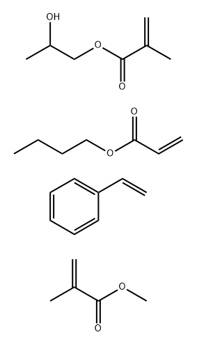 2-Propenoic acid, 2-methyl-, 2-hydroxypropyl ester, polymer with butyl 2-propenoate, ethenylbenzene and methyl 2-methyl-2-propenoate