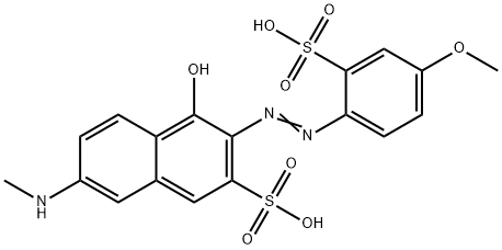 4-hydroxy-3-[(4-methoxy-2-sulphophenyl)azo]-7-(methylamino)naphthalene-2-sulphonic acid