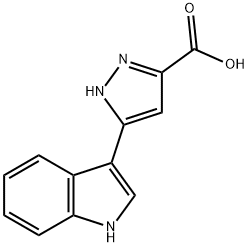 1H-pyrazole-3-carboxylic acid, 5-(1H-indol-3-yl)-