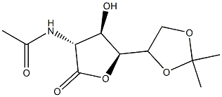 2-Acetylamino-2-deoxy-5-O,6-O-isopropylidene-D-gluconic acid γ-lactone