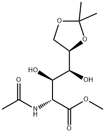 2-Acetylamino-2-deoxy-5-O,6-O-isopropylidene-D-gluconic acid methyl ester