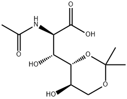 2-Acetylamino-2-deoxy-4-O,6-O-isopropylidene-D-gluconic acid