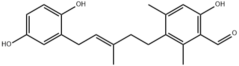 3-[5-(2,5-Dihydroxyphenyl)-3-methyl-3-pentenyl]-6-hydroxy-2,4-dimethylbenzaldehyde