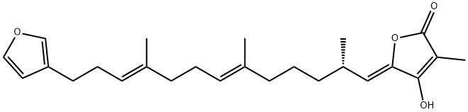 3-Methyl-4-hydroxy-5-[(1Z,6E,10E)-2,6,10-trimethyl-13-(3-furyl)-6,10-tridecadiene-1-ylidene]furan-2(5H)-one