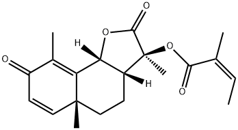 2-Methyl-2-butenoic acid 2,3,3a,4,5,5a,8,9b-octahydro-3,5a,9-trimethyl-2,8-dioxonaphtho[1,2-b]furan-3-yl ester