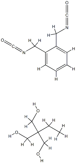 2-乙基-2-(羟甲基)-1,3-丙二醇与双(异氰酸根合甲基)苯的聚合物