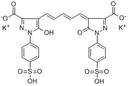 4-[5-[3-羧基-5-羟基-1-(4-磺苯基)-1H-吡唑-4-基]-2,4-亚戊二烯基]-4,5-二氢-5-氧代-1-(4-磺苯基)-1H-吡唑-3-羧酸二钾盐