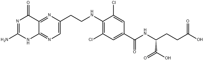(2R)-2-[[4-[2-(2-amino-4-oxo-1H-pteridin-6-yl)ethylamino]-3,5-dichloro-benzoyl]amino]pentanedioic acid