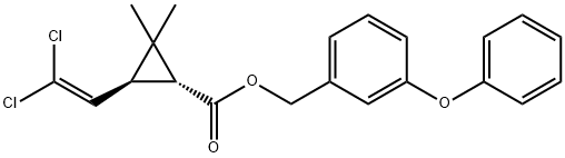 (3-phenoxyphenyl)methyl (1S,3R)-3-(2,2-dichloroethenyl)-2,2-dimethyl-c yclopropane-1-carboxylate