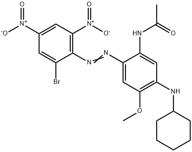 N-[2-[(2-Bromo-4,6-dinitrophenyl)azo]-5-(cyclohexylamino)-4-methoxyphenyl]acetamide