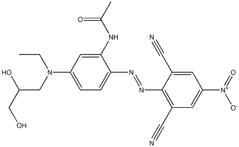 N-[2-[(2,6-Dicyano-4-nitrophenyl)azo]-5-[(2,3-dihydroxypropyl)ethylamino]phenyl]acetamide