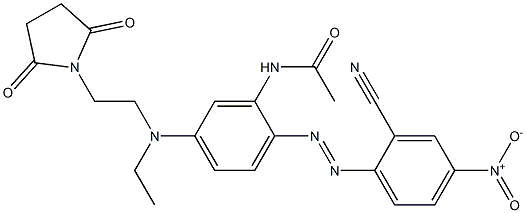 N-[2-(2-cyano-4-nitro-phenyl)diazenyl-5-[2-(2,5-dioxopyrrolidin-1-yl)ethyl-ethyl-amino]phenyl]acetamide