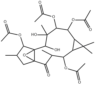 1a,2,3,6,7,8,9,10,11,11a-Decahydro-2,7,10,11-tetrakis(acetyloxy)-8,9-dihydroxy-1,1,3,6,9-pentamethyl-4a,7a-epoxy-5H-cyclopenta[a]cyclopropa[f]cycloundecen-4(1H)-one