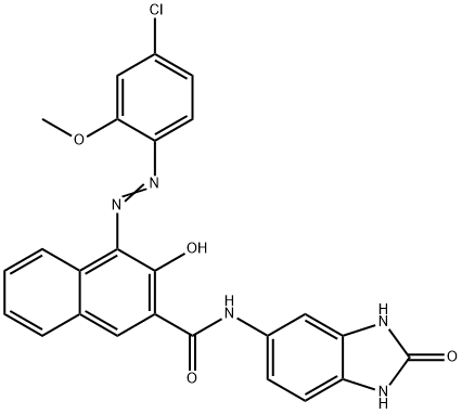 4-[(4-chloro-2-methoxyphenyl)azo]-N-(2,3-dihydro-2-oxo-1H-benzimidazol-5-yl)-3-hydroxynaphthalene-2-carboxamide