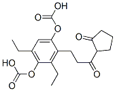 diethyl 2-[3-oxo-3-(2-oxocyclopentyl)propyl]-p-phenylene dicarbonate